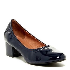 Jeffrey Campbell Bitsie Block Heels Patent Leather Navy 9.5